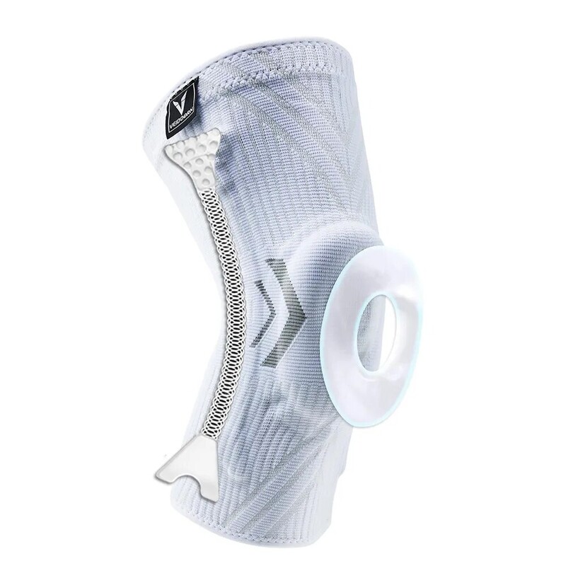 Професионални спортни наколенки с TPE Pad пружини Неплъзгаща се еластична опора за коленете за мъже Найлонова компресионна наколенка