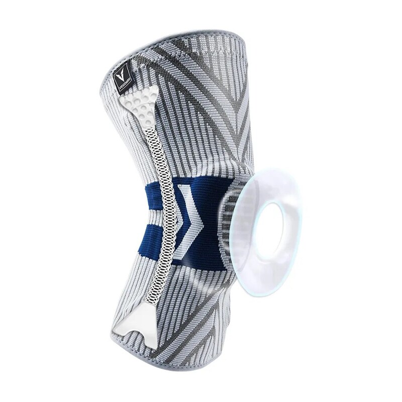 Професионални спортни наколенки с TPE Pad пружини Неплъзгаща се еластична опора за коленете за мъже Найлонова компресионна наколенка