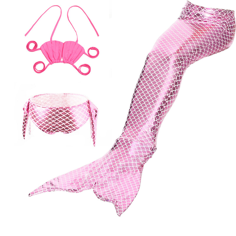 Mermaid maudymosi kostiumėliai užsienio prekyba maudymosi kostiumėliai vaikiškas eksportinis bikinis Europos ir Amerikos vaikiškų maudymosi kostiumėlių komplektas moteriškas bikinio trijų dalių komplektas