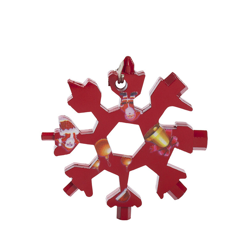 Izravna prodaja Višenamjenski ključ Snowflake Mini odvijač Unutarnji šesterokut Osmerokutni prijenosna kartica s alatom Snowflake 