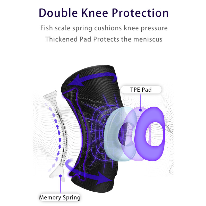 1PC Sportski štitnici za koljena Kompresijska elastična podrška za koljena Fitness oprema Košarkaška odbojkaška lopta Rodilleras