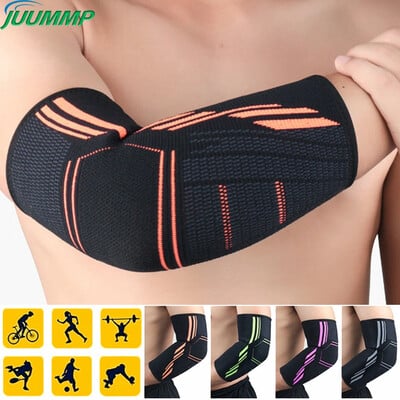 JUUMMP Sports Elbow Brace Compression Support Sleeve за тендонит, тенис лакът, лечение на голф лакът, намаляване на болката в ставите