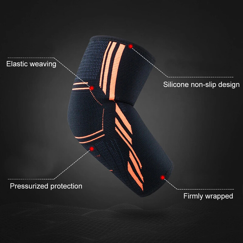 JUUMMP Sports Elbow Brace Compression Support Sleeve за тендонит, тенис лакът, лечение на голф лакът, намаляване на болката в ставите