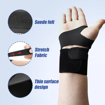 1 PCS Wrist Wraps Brace, Τενοντίτιδα υποστήριξη για αρθρίτιδα καρπιαίου σωλήνα - Σταθεροποιητής συμπίεσης μανικιών προστασίας από διάστρεμμα πόνου