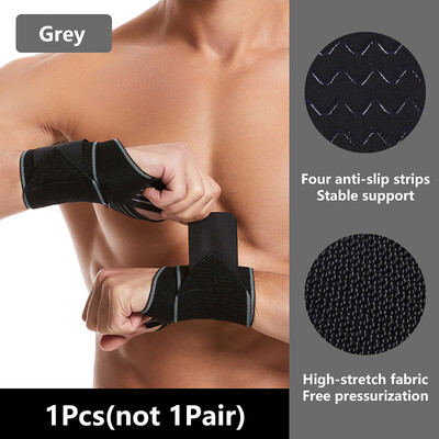 1 τεμ. Wristband Υποστήριξη καρπού Weight Lifting Gym Training Wrist Support Brace Strap Wrap Crossfit Powerlifting Wrist Brace Strap