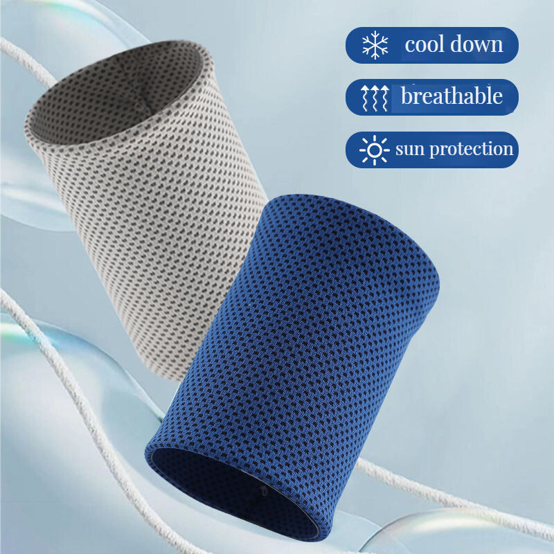 2 бр. Ледена охлаждаща гривна Упражнения Дишаща тенис гривна Спорт на открито Лента за пот за бягане Фитнес Йога Колоездене Туризъм