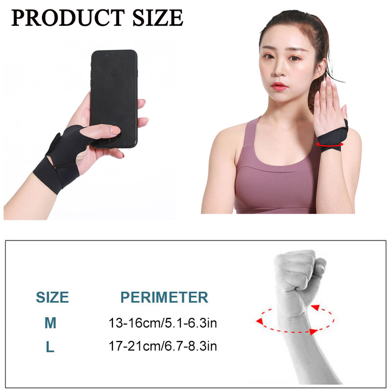 1 бр. Палец на китката Подкрепа за ръка Протектор Шина Стабилизатор Артрит Карпален тунел Скоба за пръсти на китката Облекчаване на артрит, болка