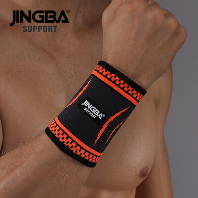 JINGBA SUPPORT 1 DB Nylon csuklópánt támasz Fitness kötszer Csuklótámasz Védőfelszerelés csuklópánt férfi tenisz tollaslabda merevítő