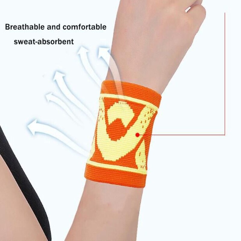 1 БР. Унисекс спортна лента за пот, лента за пот, протектор за китката, бягане, бадминтон, баскетболна скоба, платнени ленти за пот