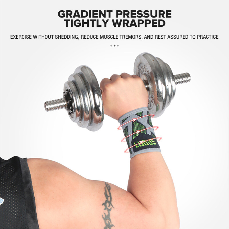 Поглъщащи потта ленти за китки Силно еластични, дишащи, абсорбиращи потта предпазители за китки за фитнес Спортове Бягане Баскетбол【1PC】