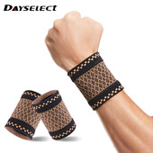 1 Pair Copper Wrist Guard Professional Sports Fitness Wrist Brace Support Προστατευτικό καρπού Ελαστικό πλεκτό συμπιεστικό περικάρπιο