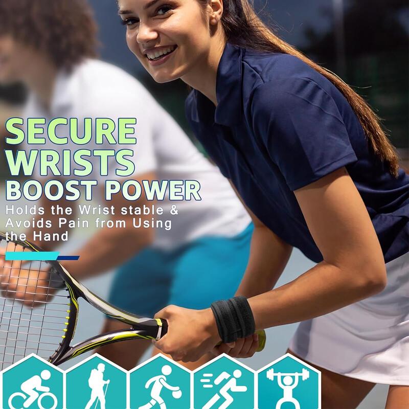 1 kom. Steznica za zapešće, kompaktna narukvica, kompresijska traka, potpora za vježbanje, tenis, dizanje utega, tendonitis, karpalno ublažavanje bolova