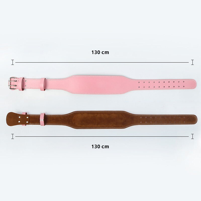 Колан за вдигане на тежести за жени 10,5 см ширина Фитнес колан за фитнес клякания Поддържащ гръб Пауърлифтинг, крос тренировка, тренировъчен колан Розов