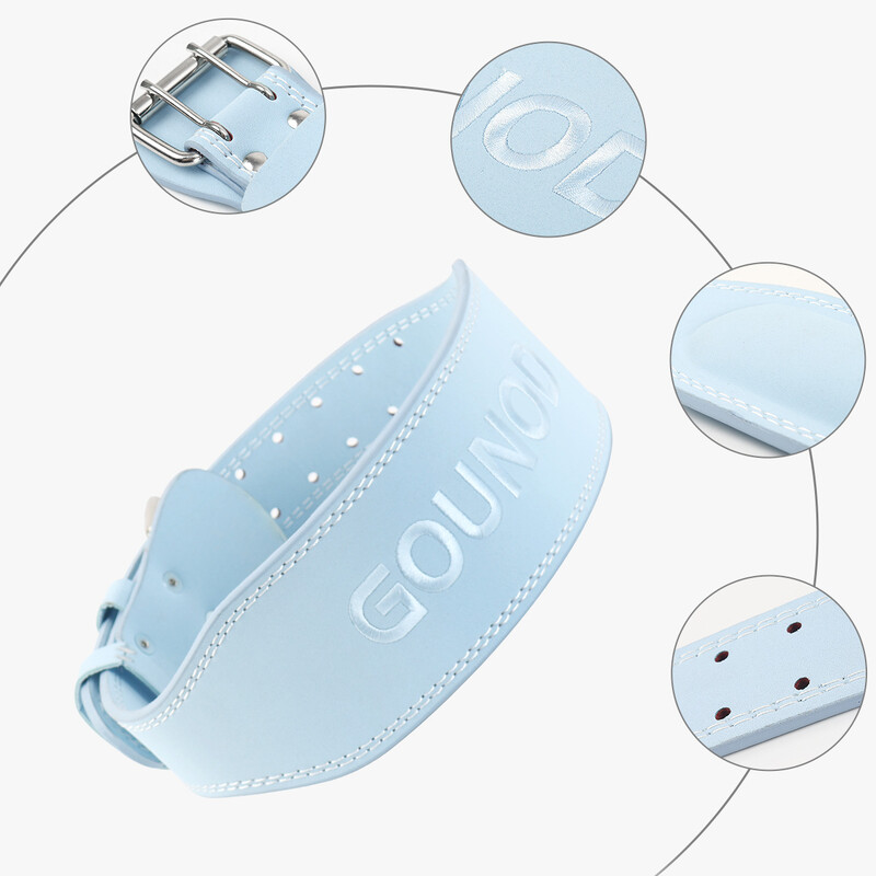 Matt PU Спортен колан Фитнес клек Мъртва тяга Колан за вдигане на тежести Фитнес защита