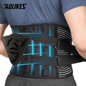 AOLIKES Κάτω νάρθηκας πλάτης με αντιολισθητικό ορθοπεδικό οσφυϊκό στήριγμα αναπνεύσιμη ζώνη για ανακούφιση από τον πόνο στο γυμναστήριο