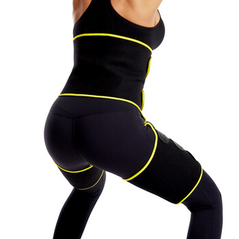 MTATMT Sweat Waist Trimmer Thigh Trimmer για Γυναικεία Προπόνηση Γυμναστικής Γυμναστικής Ζώνη Shapewear 3 σε 1 ρυθμιζόμενη ζώνη