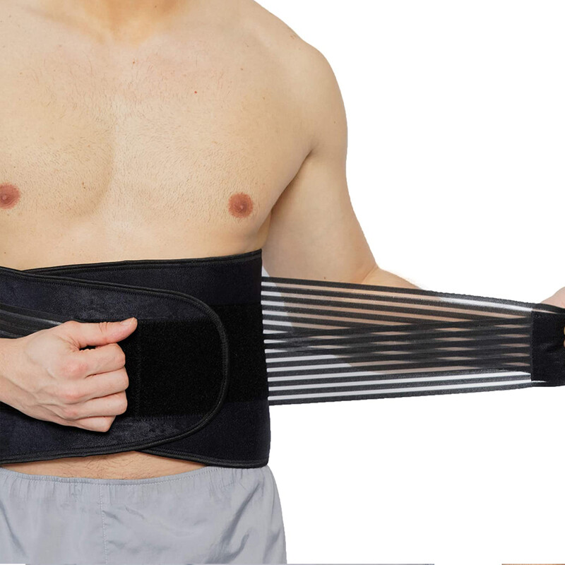 Жени, мъже, регулируем колан за поддържане на талията Elstiac, неопренов колан за лумбална част на гърба, колан за изпотяване, фитнес колан, треньор за кръста