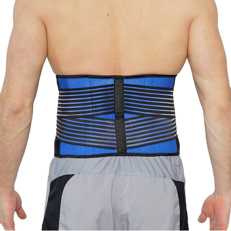 Жени, мъже, регулируем колан за поддържане на талията Elstiac, неопренов колан за лумбална част на гърба, колан за изпотяване, фитнес колан, треньор за кръста