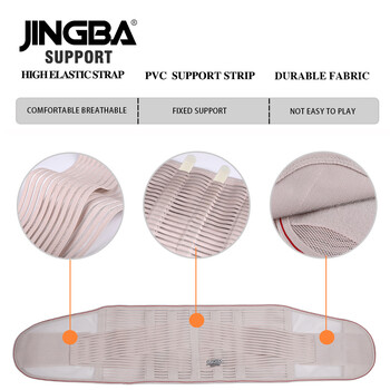 JINGBA SUPPORT Ορθοπεδική ζώνη στήριξης πλάτης κορσέ ανδρική ζώνη στήριξης πλάτης Fajas Lumbares Ortopedicas Ζώνη στήριξης σπονδυλικής στήλης προστασίας