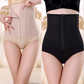 Corset Women Waist Trainer Body Shaper Cincher Shapewear Plus Size Tummy Control Γιλέκο με φερμουάρ Στήριξη μέσης Αθλητική ζώνη γυμναστικής