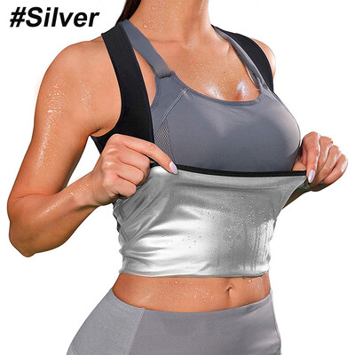 Γιλέκο σάουνας Κοστούμι εφίδρωσης Shapewear Tank Top Workout Αδυνάτισμα Αδυνάτισμα Σώμα Φούτερ Άσκηση Γυμναστήριο Γυμναστήριο Γυναίκες Κορίτσια Ιδρώτα που παγιδεύει θερμότητα