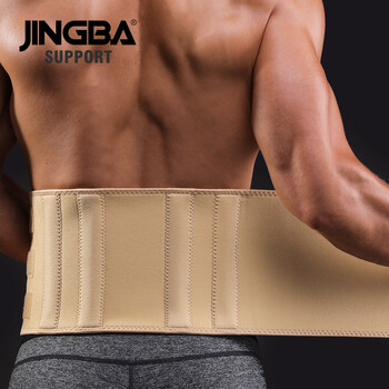 JINGBA SUPPORT Неопренов регулируем лумбален гръбначен стълб Waist Support Protector Waist Trainer Men Waist Trimmer Sweat Belt Factory