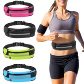 Λεπτή αθλητική ζώνη τρεξίματος Fanny Pack Αδιάβροχες τσέπες Wasit Pack για ποδηλασία πεζοπορίας για υπαίθρια Stretch αθλητική ζώνη για τρέξιμο Unisex