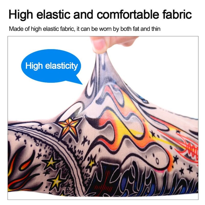 1vnt gėlių rankovės rankovės tatuiruotės rankovės vasarą vėsinančios ledo manžetės Apsauga nuo saulės elastinė rankos šildytuvas nuo saulės UV apsaugantis rankos dangtelis