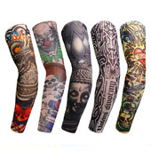 Tatuiruotės aušinimo rankovių dangtelis vyrams ir moterims, 3D tatuiruotės rankovės, krepšinis, golfo sportas, UV apsauga nuo saulės vasaros rankų šildytuvai