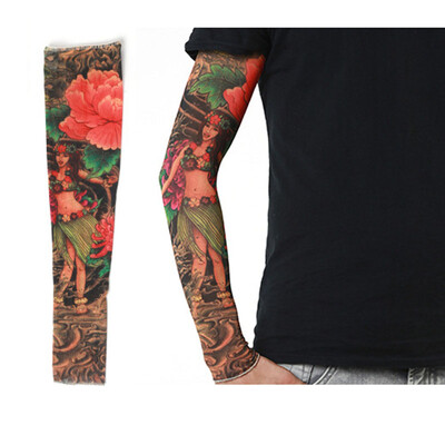 Tatuiruotės aušinimo rankovių dangtelis vyrams ir moterims, 3D tatuiruotės rankovės, krepšinis, golfo sportas, UV apsauga nuo saulės vasaros rankų šildytuvai