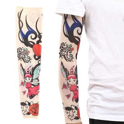 Tatuiruotės aušinimo rankovių dangtelis vyrams ir moterims, 3D tatuiruotės rankovės, krepšinis, golfo sportas, UV apsauga nuo saulės vasaros rankų šildytuvai