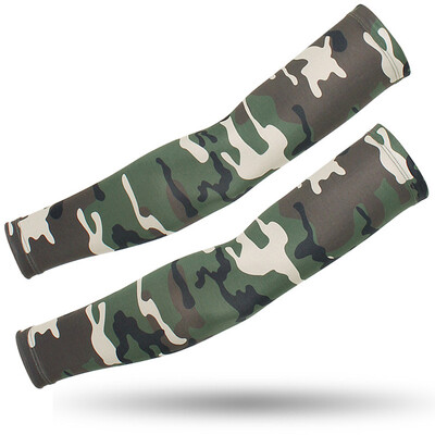 Στρατιωτικά Tactical Army Camouflage μανίκια βραχίονα για άνδρες Γυναικεία Cool Sun UV προστατευτικά μανίκια Υπαίθρια αθλητική μανσέτα Κάλυμμα βραχιόνων Θερμάνσεις