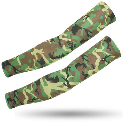 Στρατιωτικά Tactical Army Camouflage μανίκια βραχίονα για άνδρες Γυναικεία Cool Sun UV προστατευτικά μανίκια Υπαίθρια αθλητική μανσέτα Κάλυμμα βραχιόνων Θερμάνσεις