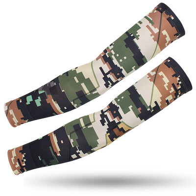 Στρατιωτικά Tactical Army Camouflage μανίκια βραχίονα για άνδρες Γυναικεία Cool Sun UV προστατευτικά μανίκια Υπαίθρια αθλητική μανσέτα Κάλυμμα βραχιόνων Θερμάνσεις