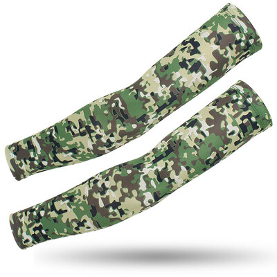 Στρατιωτικά Tactical Army Camouflage μανίκια βραχίονα για άνδρες Γυναικεία Cool Sun UV προστατευτικά μανίκια Υπαίθρια αθλητική μανσέτα Κάλυμμα βραχιόνων Θερμάνσεις