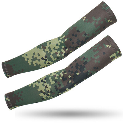 Στρατιωτικά Tactical Army Camouflage μανίκια βραχίονα για άνδρες Γυναικεία Cool Sun UV προστατευτικά μανίκια Υπαίθρια αθλητική μανσέτα Κάλυμμα βραχιόνων Θερμάνσεις
