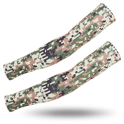 Στρατιωτικά Tactical Army Camouflage μανίκια βραχίονα για άνδρες Γυναικεία Cool Sun UV προστατευτικά μανίκια Υπαίθρια αθλητική μανσέτα Κάλυμμα βραχιόνων Θερμάνσεις