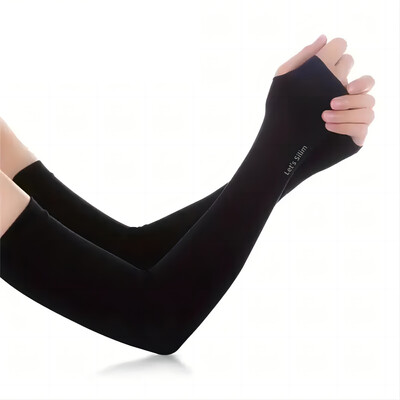1 ζεύγος Ice Silk Αντηλιακά καλύμματα βραχιόνων Unisex Κάλυμμα αγκώνων Ποδηλασία σε εξωτερικό χώρο Τρέξιμο ψάρεμα Οδήγηση Cool Anti-UV μανίκια βραχιόνων