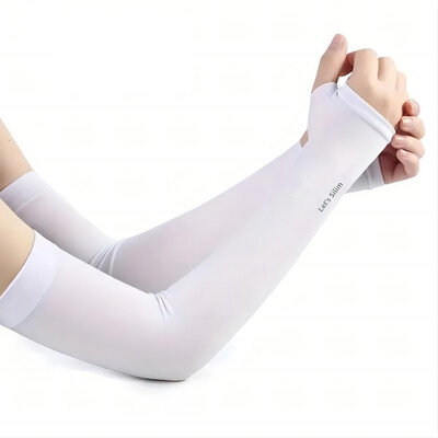1 ζεύγος Ice Silk Αντηλιακά καλύμματα βραχιόνων Unisex Κάλυμμα αγκώνων Ποδηλασία σε εξωτερικό χώρο Τρέξιμο ψάρεμα Οδήγηση Cool Anti-UV μανίκια βραχιόνων