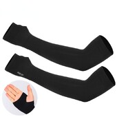 1 ζεύγος καλοκαιρινό μανίκι δάχτυλου Ice Cool Wearing High elastic Ebow Spring Riding Outdoor Riding Fingerless Fishing Custom Ice Silk Sleeve