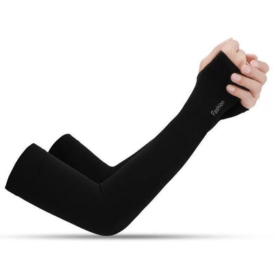 1 ζεύγος καλοκαιρινό μανίκι δάχτυλου Ice Cool Wearing High elastic Ebow Spring Riding Outdoor Riding Fingerless Fishing Custom Ice Silk Sleeve