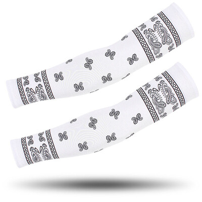 Μανίκια UV Solar Arm Paisley Game Warmers, Cycling Mans, Quick Dry, Sport Gaming Tattoo Sleeve, Ebow Pad, Cover