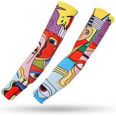 Μανίκια UV Solar Arm Paisley Game Warmers, Cycling Mans, Quick Dry, Sport Gaming Tattoo Sleeve, Ebow Pad, Cover