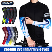 1 Ζεύγος Sports Cooling Cycling Brain Sleeves Anti-UV Protection Ελαστικό κάλυμμα βραχίονα για οδήγηση τρέξιμο μπάσκετ ποδοσφαίρου γκολφ