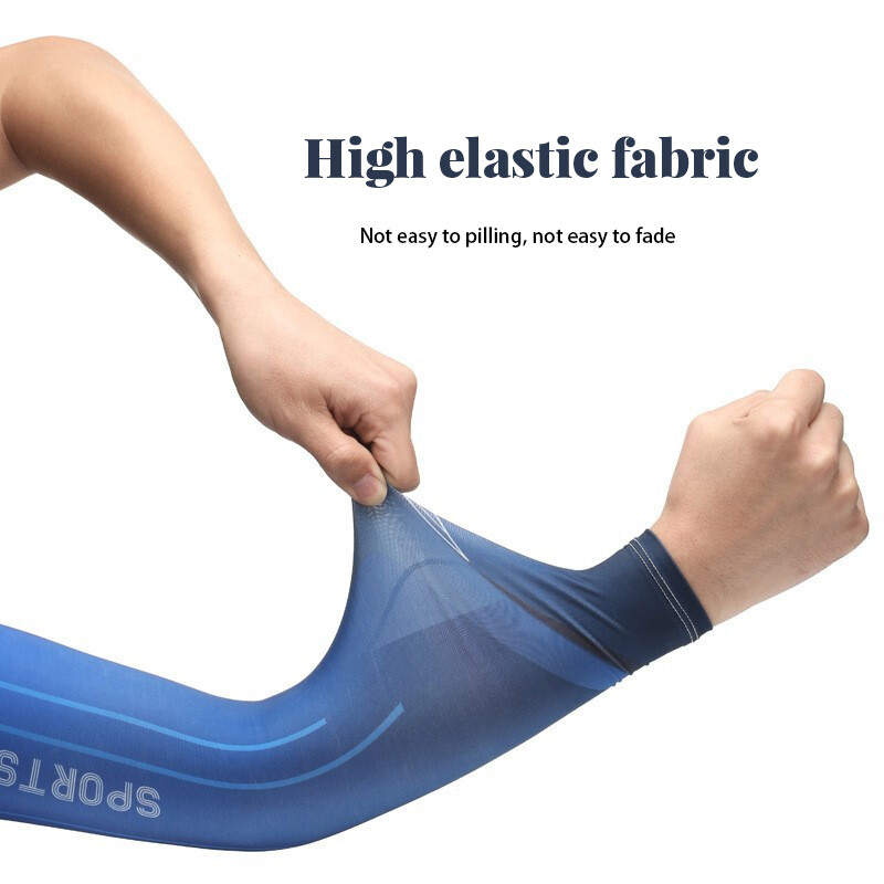 3 бр./компл. Маска с ръкави Ледена коприна UV Слънцезащита Колоездене Ръка Дишаща бандана Комбиниран костюм Еластичен студен комплект Унисекс