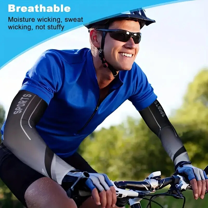 3 бр./компл. Маска с ръкави Ледена коприна UV Слънцезащита Колоездене Ръка Дишаща бандана Комбиниран костюм Еластичен студен комплект Унисекс