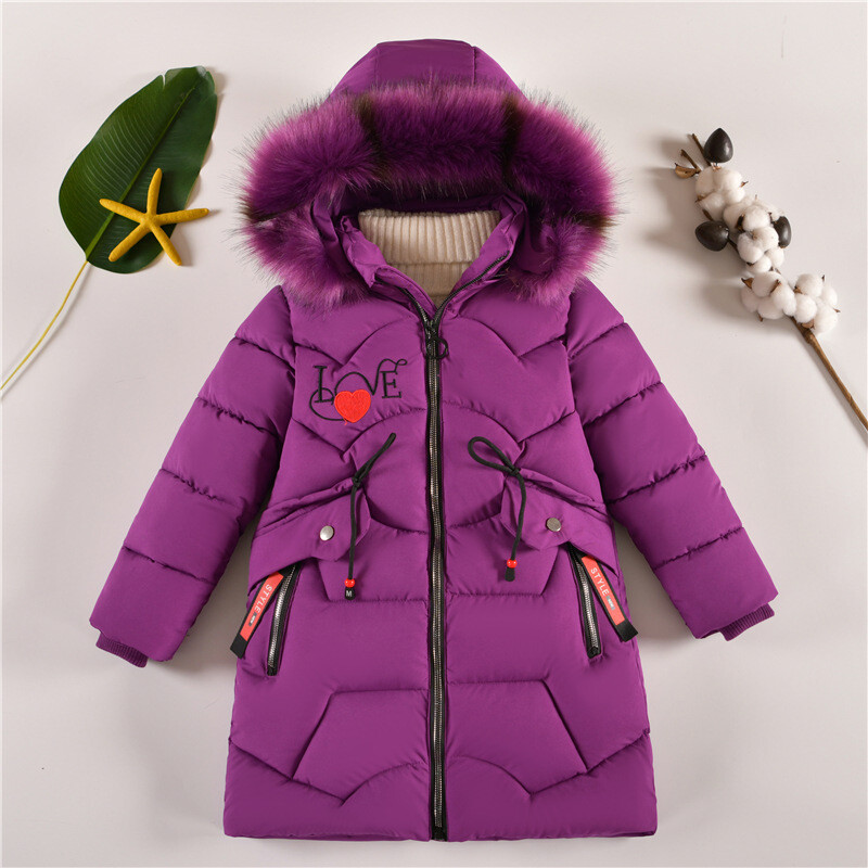 Zimska odjeća za djevojčice, velika djeca, srednje i duge jakne za djevojčice, zimske jakne za djevojčice 2023 nove modne pamučne jakne
