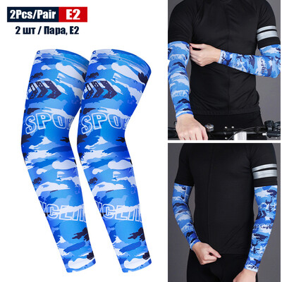 1 Ζεύγος Ice Silk Cooling Brain Sleeves Anti-UV Sunburn κάλυμμα βραχίονα για τρέξιμο ποδηλασία Οδήγηση Πεζοπορία ορειβατικά σπορ γκολφ