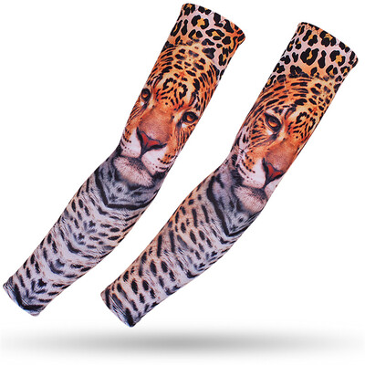 Καλοκαιρινό 3D τατουάζ Μανίκι Ice Silk Sleeves Αδιάβροχη αίσθηση Τρέξιμο Ποδηλασία Οδήγηση Ψάρεμα Ελαστικό κάλυμμα βραχίονα Προστασία βραχίονα