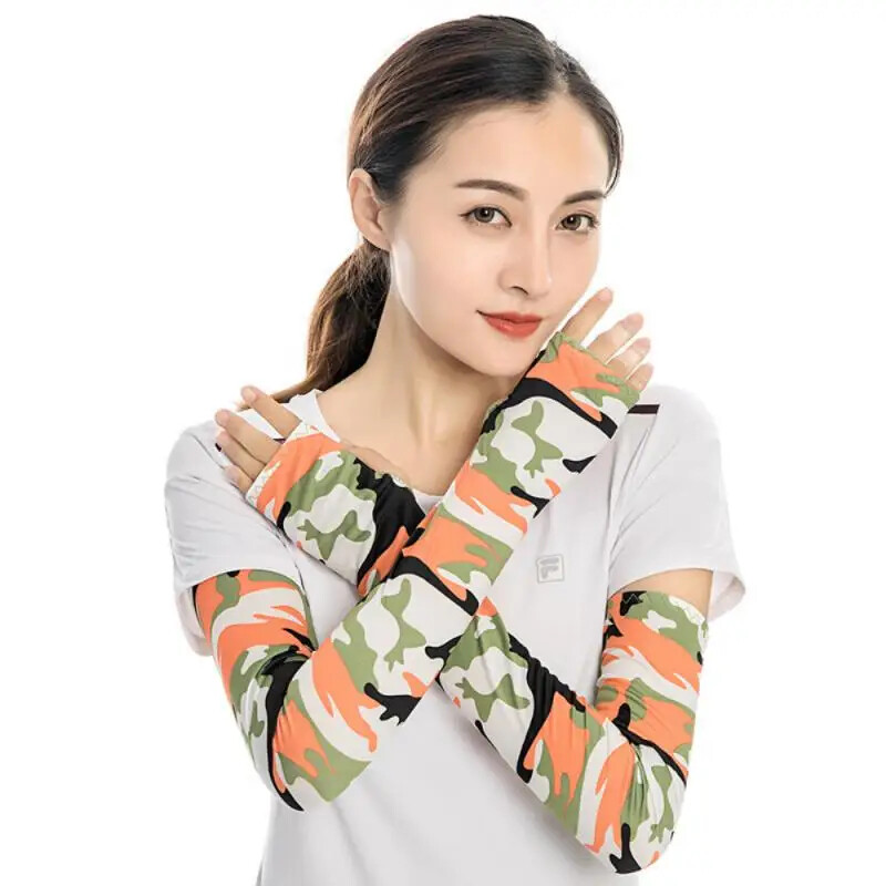 Ръкави за ръце Ледена коприна Дишащи Бързосъхнещи Риболов Спортно облекло Слънце UV защита Дълго покритие за ръце Туризъм Колоездене Ръкави